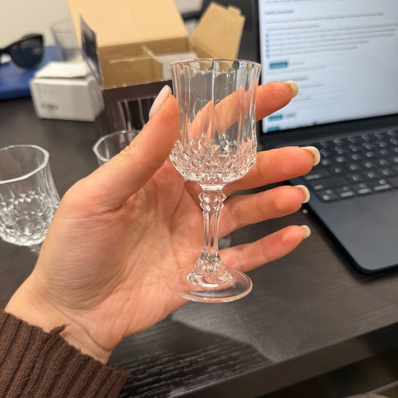 New Cristal D'Arques Longchamp Set of 4 Cordial Glasses 2oz - Picture 3 of 6
